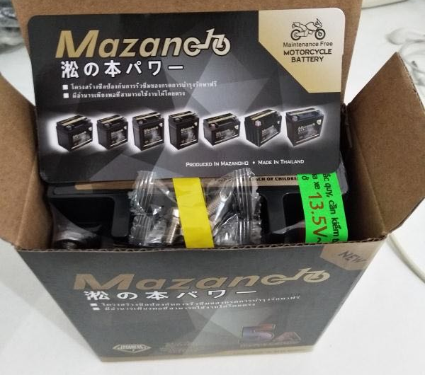 [HCM]Ắc Quy Xe Máy MAZANOHO Thái Lan 12V4Ah