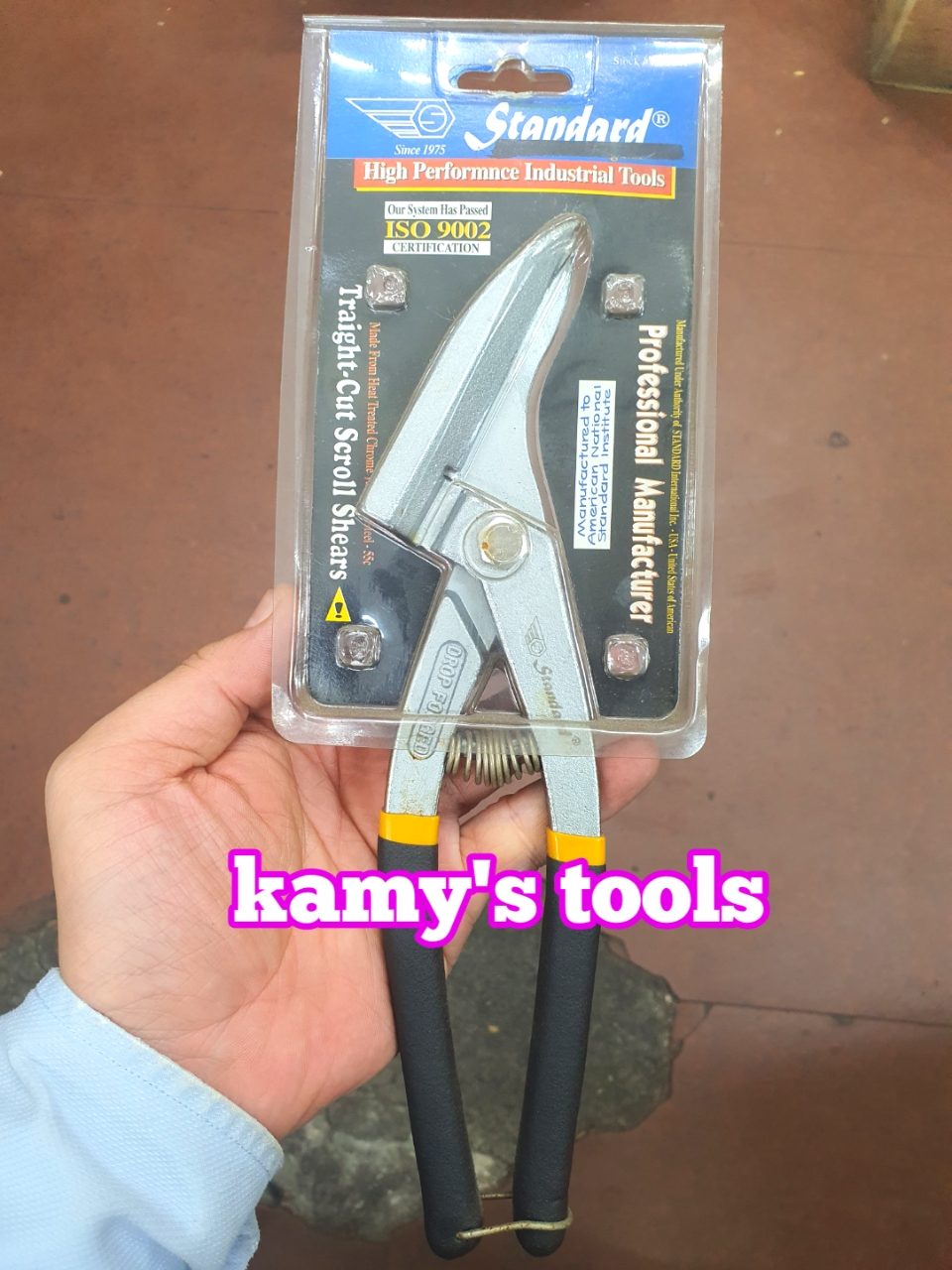 [HCM]Kéo cắt tôn thép inox Standard 250mm model SC1201