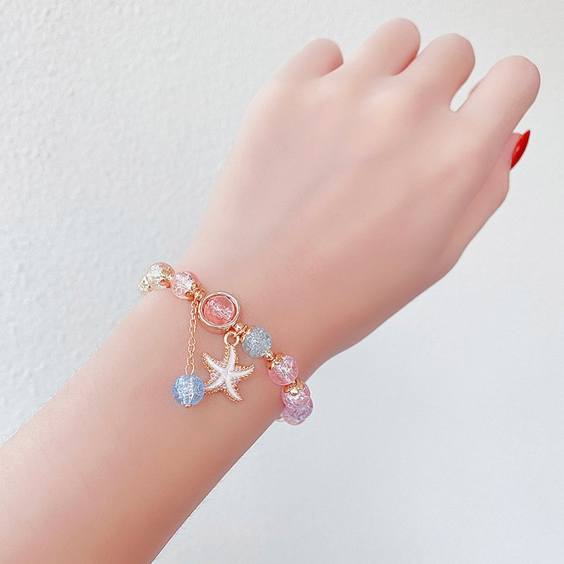 Vòng tay pha lê giá rẻ nhiều mẫu thời trang màu sắc tuổi teen VC11
