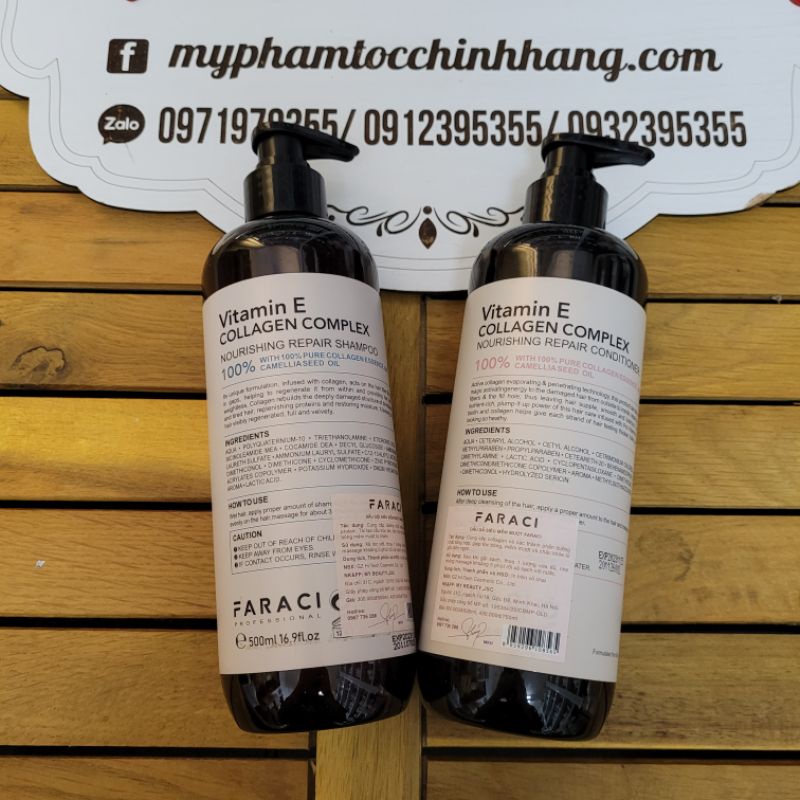 (Chính hãng công ty) Dầu Gội Xả Faraci Siêu Mềm Mượt 750ml