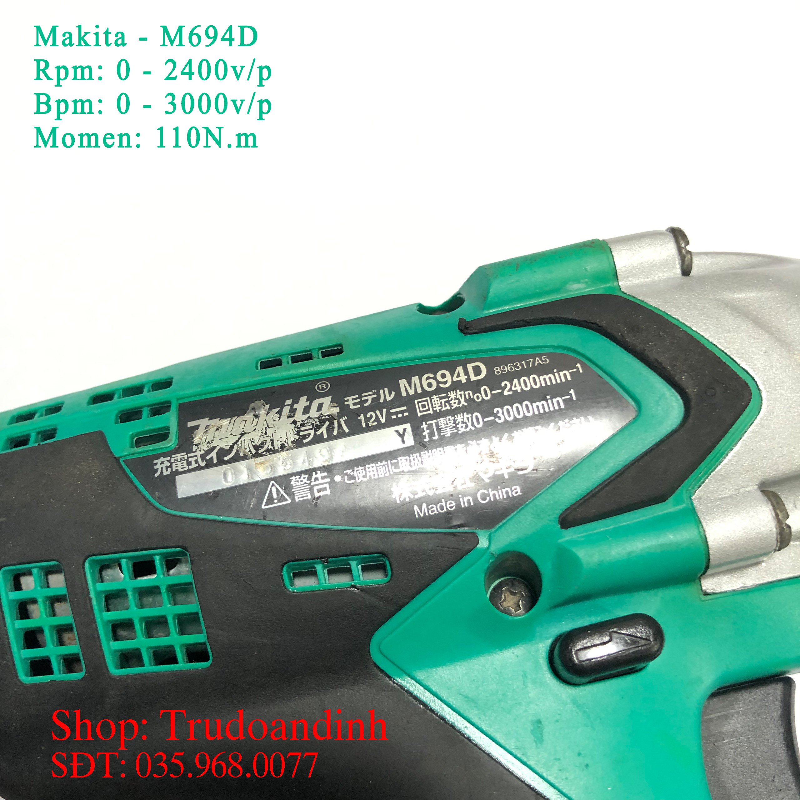 Máy bắn vít Makita 12v - M694D