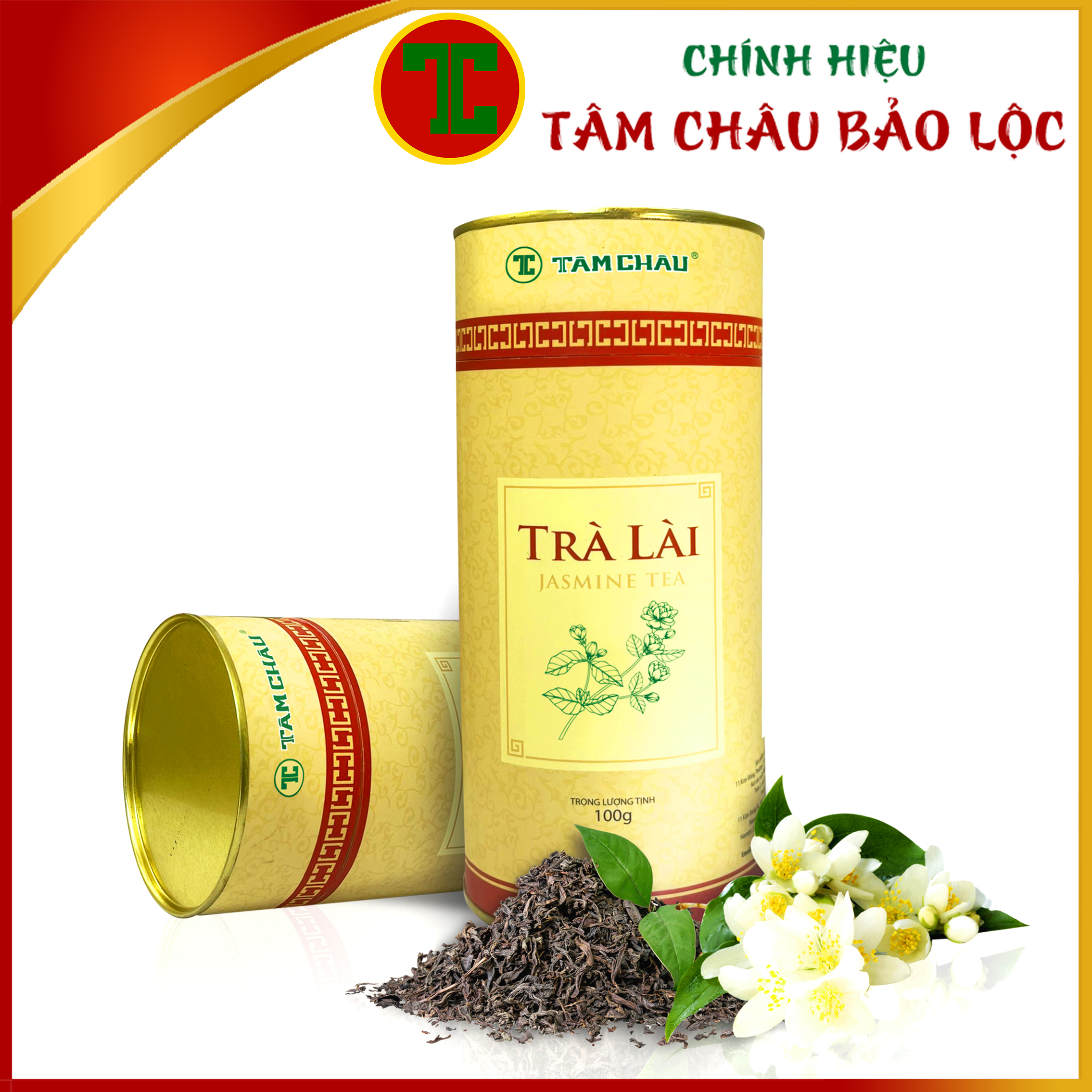 [TÂM CHÂU] Trà Lài Lon Giấy 100G Cao Cấp