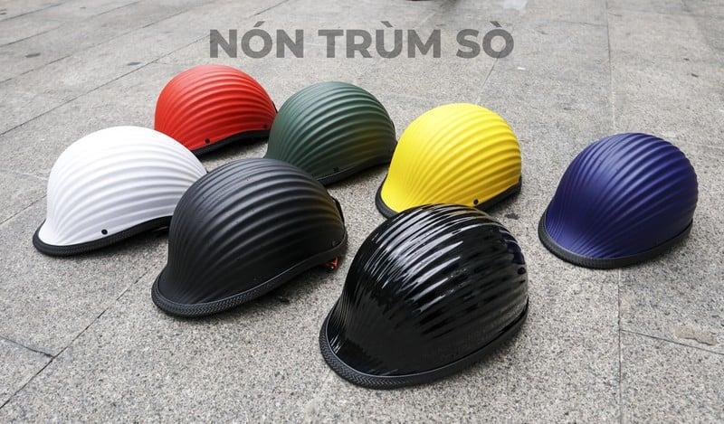 nón bảo hiểm vỏ sò thời trang ca tính