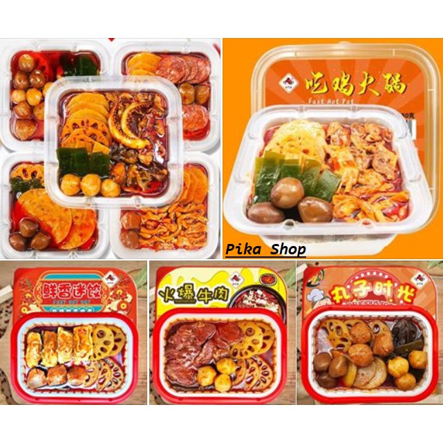 [ SIÊU NGON ]Lẩu tự sôi Trùng khánh ( lẩu ăn liền ) - Lẩu gà ớt hiểm