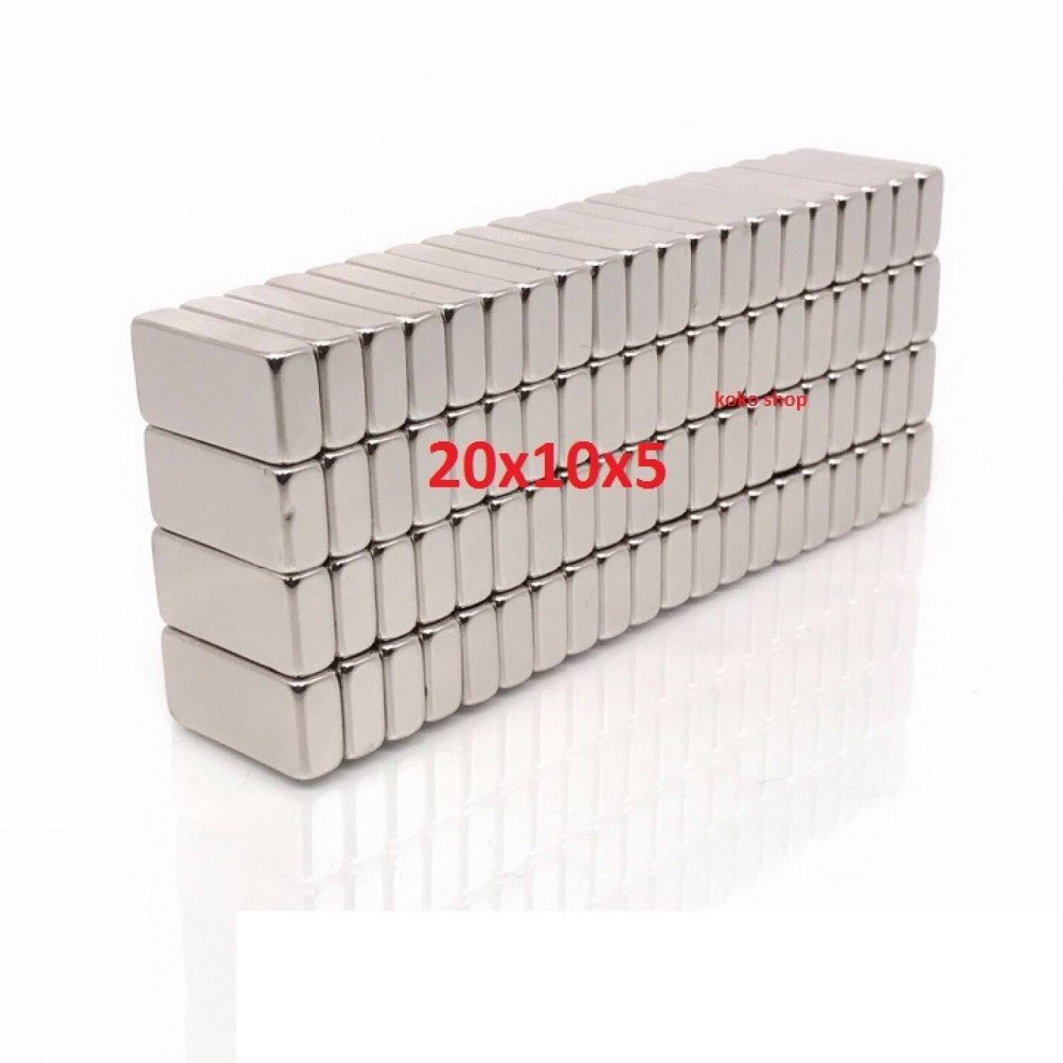 Nam châm đất hiếm 20x10x5 hình chữ nhật
