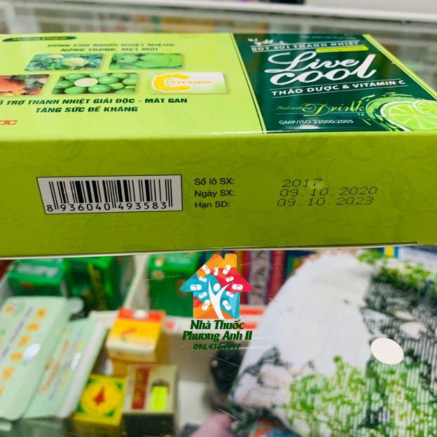 [HCM]Bột sủi thanh nhiệt Live Cool
