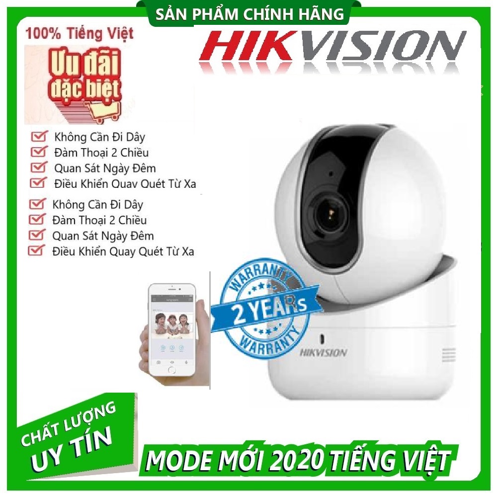 Camera IP Wifi Hikvision DS-2CV2Q01EFD-IW Đàm Thoại 2 Chiều
