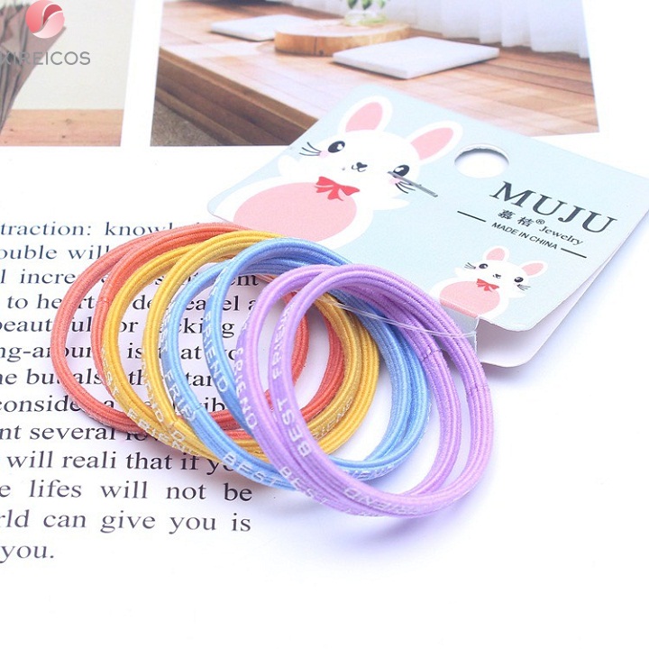 [HCM]Set 8 Dây Cột Tóc Cho Bé Nhiều Màu - kireicos