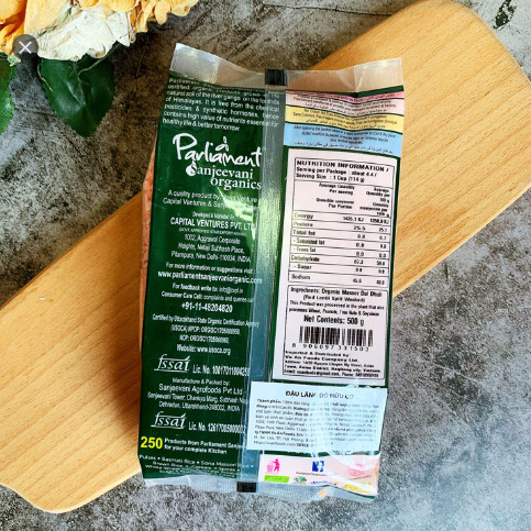 Đậu lăng đỏ hữu cơ Parliament 500g