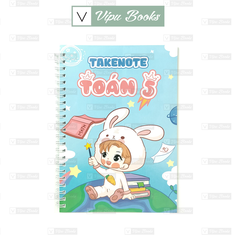 Văn phòng phẩm - sổ tay takenote toán lớp 5 - khổ giấy a5
