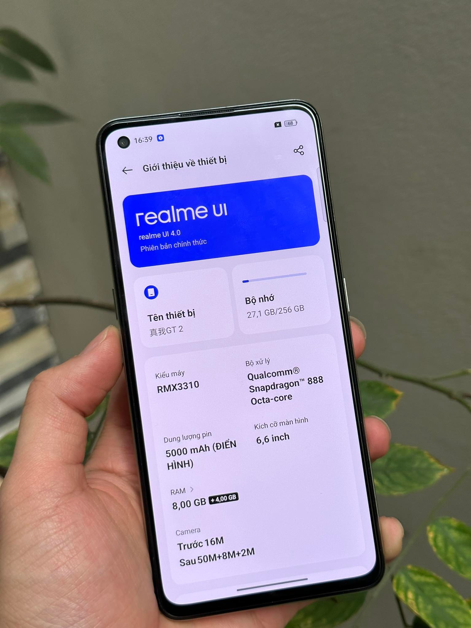 Điện Thoại Realme GT 2 / 8-128GB (Snapdragon 888) likenew [Giá rẻ Hà Nội, BH 3 tháng -Tặng dán màn]
