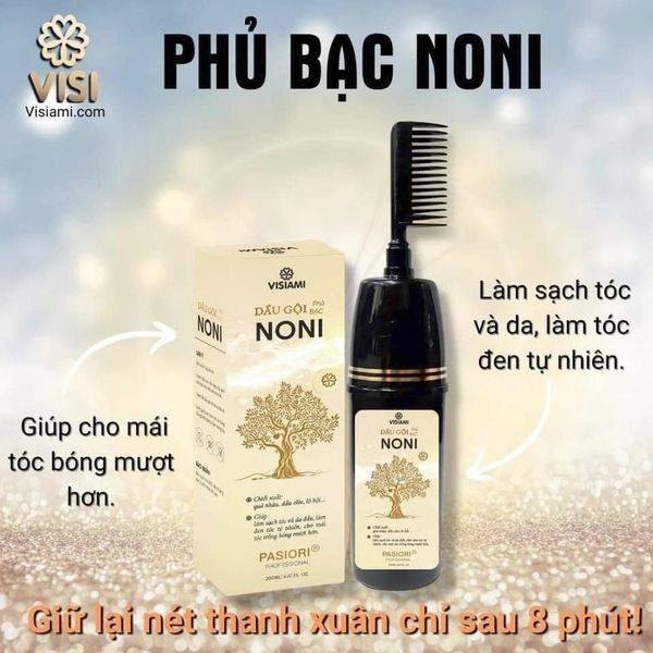 DẦU GỘI PHỦ BẠC NONI VISIAMI 200ML - GỘI LÀ ĐEN