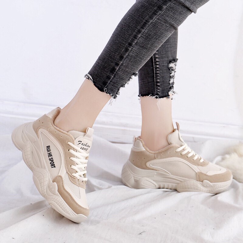 giày thể thao độn đế nữ HD02