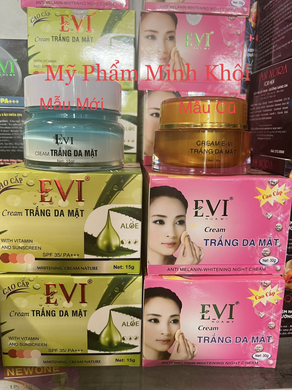 [HCM] KEM TRẮNG DA MẶT EVI 30G (mẫu mới 15g)