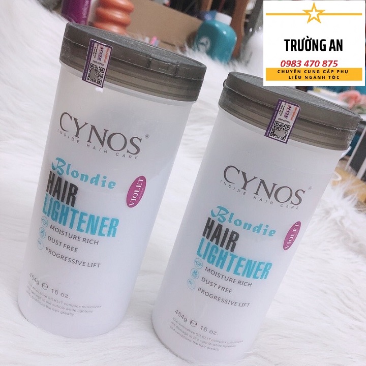Bột tẩy tím Cynos 454g của Canada, chống xót tối đa, tẩy 1 lần lên tông 8,9