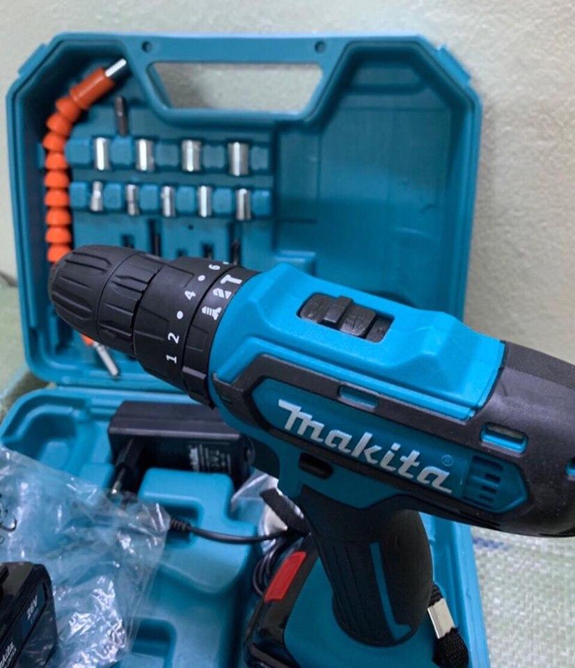 Khoan pin MAKITA 26V có búa (có đồ)