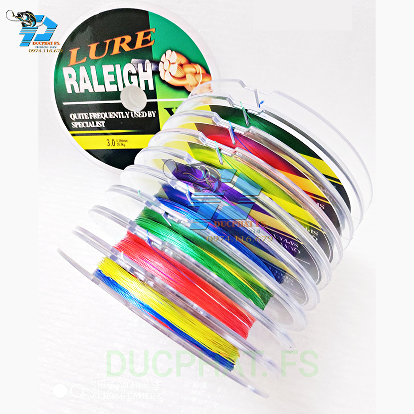 dây dù câu cá X8 Lure sợi PE mượt mịn đủ size
