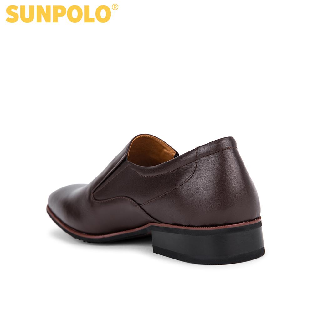 Giày Tây Nam Da Bò SUNPOLO SUMU6673 (Đen, Nâu)