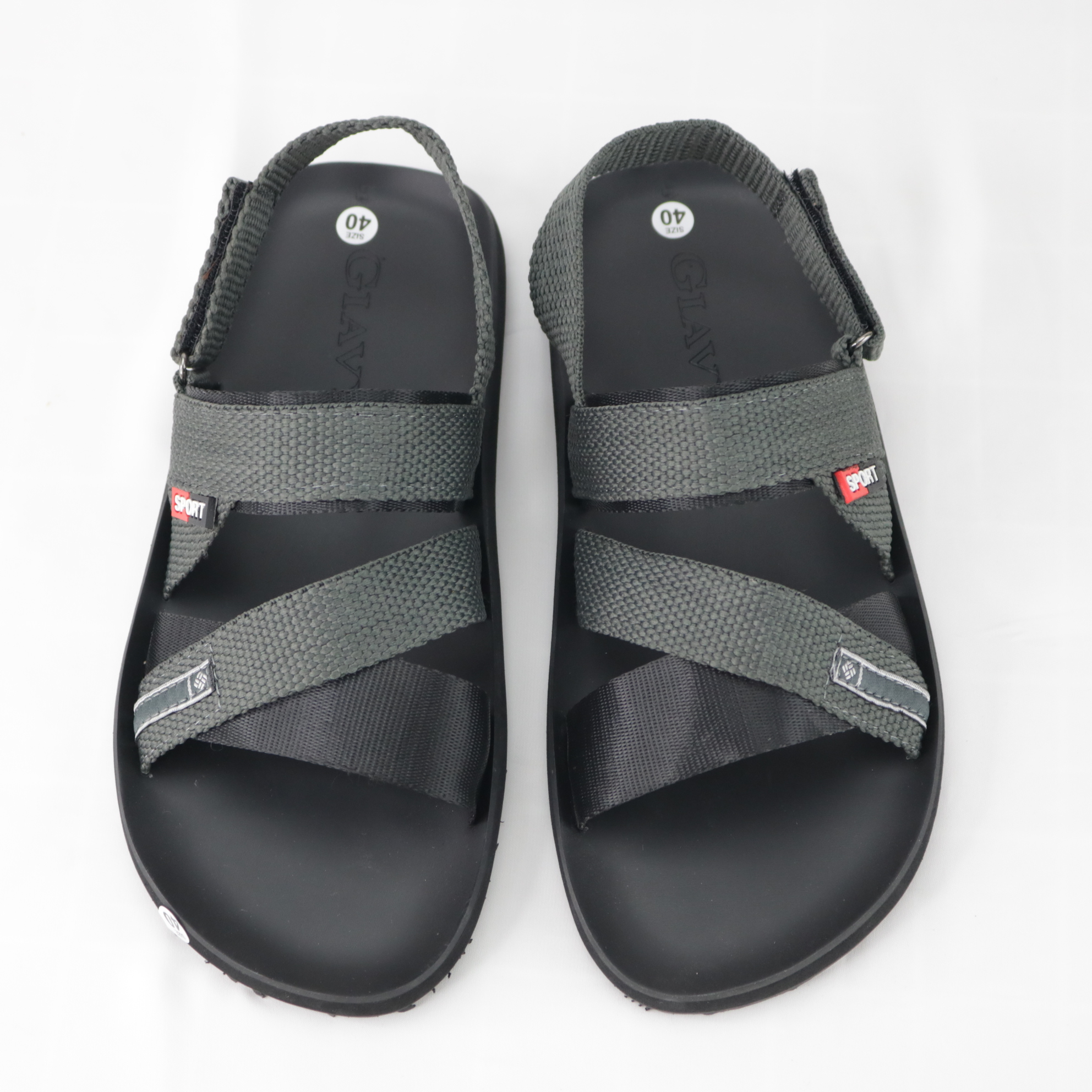 Giày sandal nam Gia Vy quai chéo (Giavy chính hãng SL546, giày quai hậu đế cao su)
