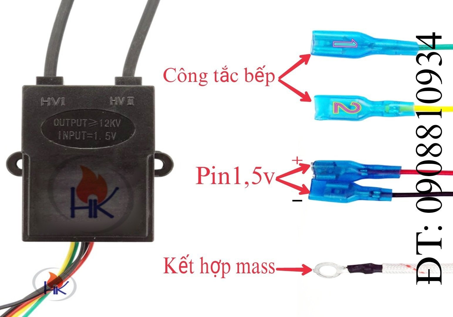 Ic đánh lửa bếp gas đôi Rinnai / Ic bếp ga âm 2 lò