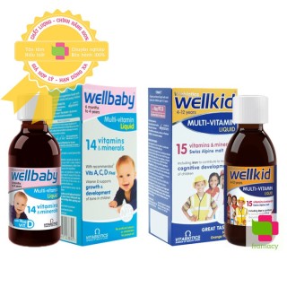 Vitamin tổng hợp cho bé Wellbaby 6 tháng - 4 tuổi Wellkid 4-12 tuổi thumbnail