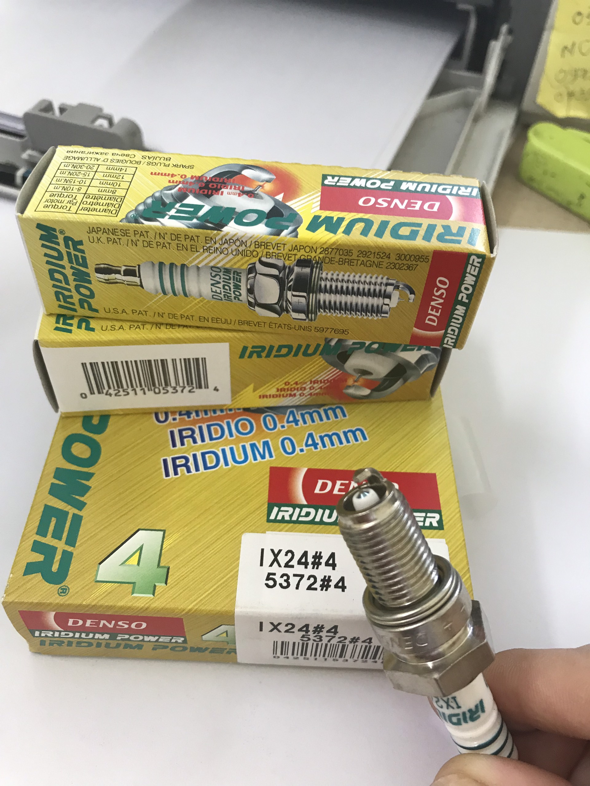 Bugi Denso Iridium power IX24 cho xe Suzuki GN 125, SYM HUSKY và SYM Wolf