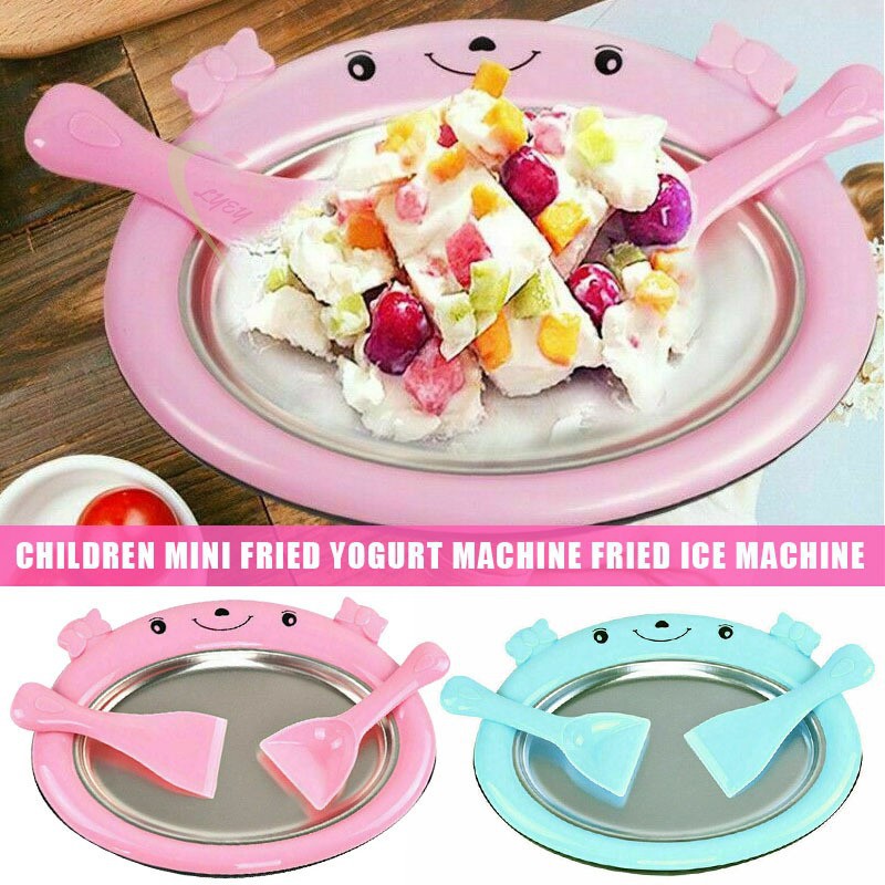 Máy làm kem cuộn hình mèo cho bé kích thước 30x24cm