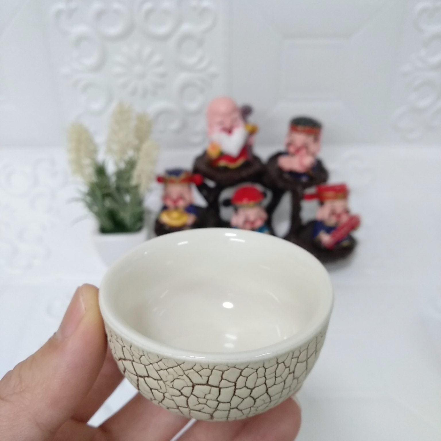 Bộ ấm chén men rạn Bát Tràng RT1 (400ml)