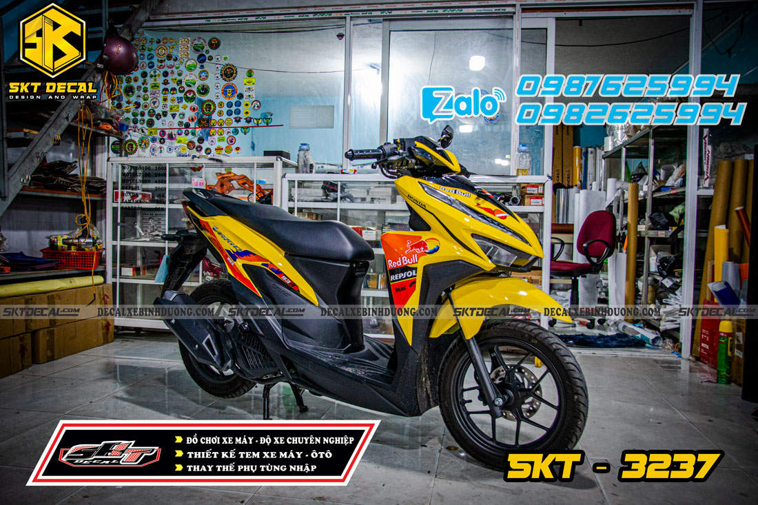 tem rời vario vàng cam repsol