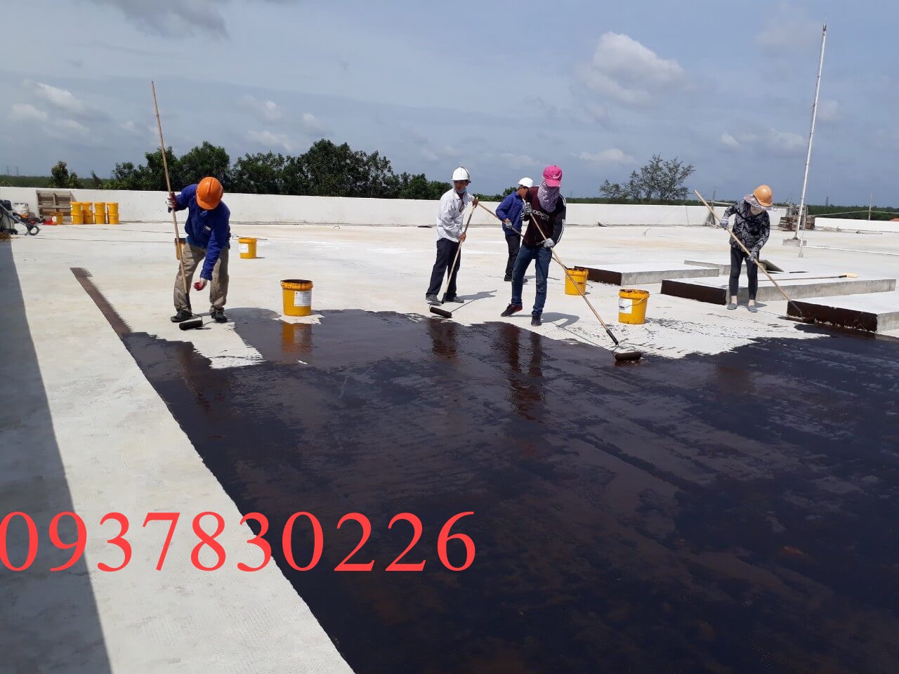 Nhựa Đường Siêu Chống Thấm  Lỏng ( 10 Lit )