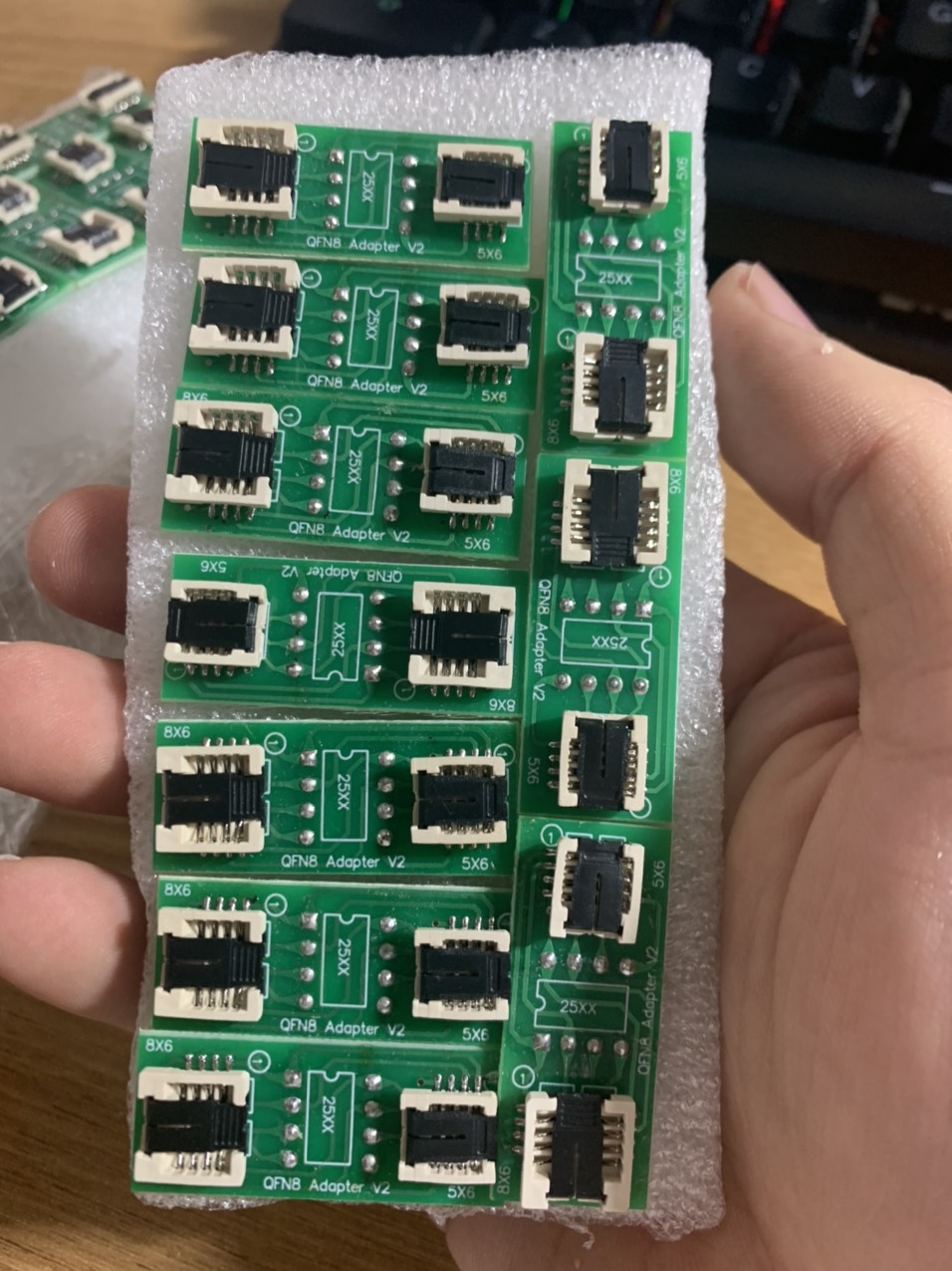 Mạch nạp Rom Bios chân gầm 8*6, 5*6