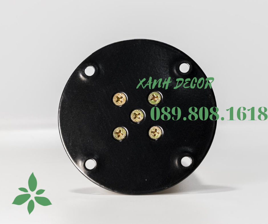 Chân bàn gỗ cao su Xanh Decor pad tròn