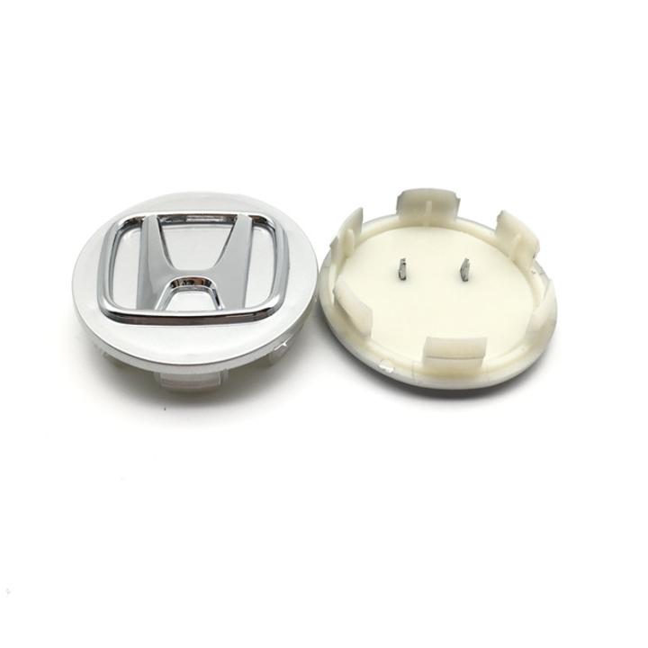 1 chiếc logo chụp mâm, ốp lazang bánh xe ô tô, xe hơi Honda HDA58-B đường kính 58mm ( Màu bạc)