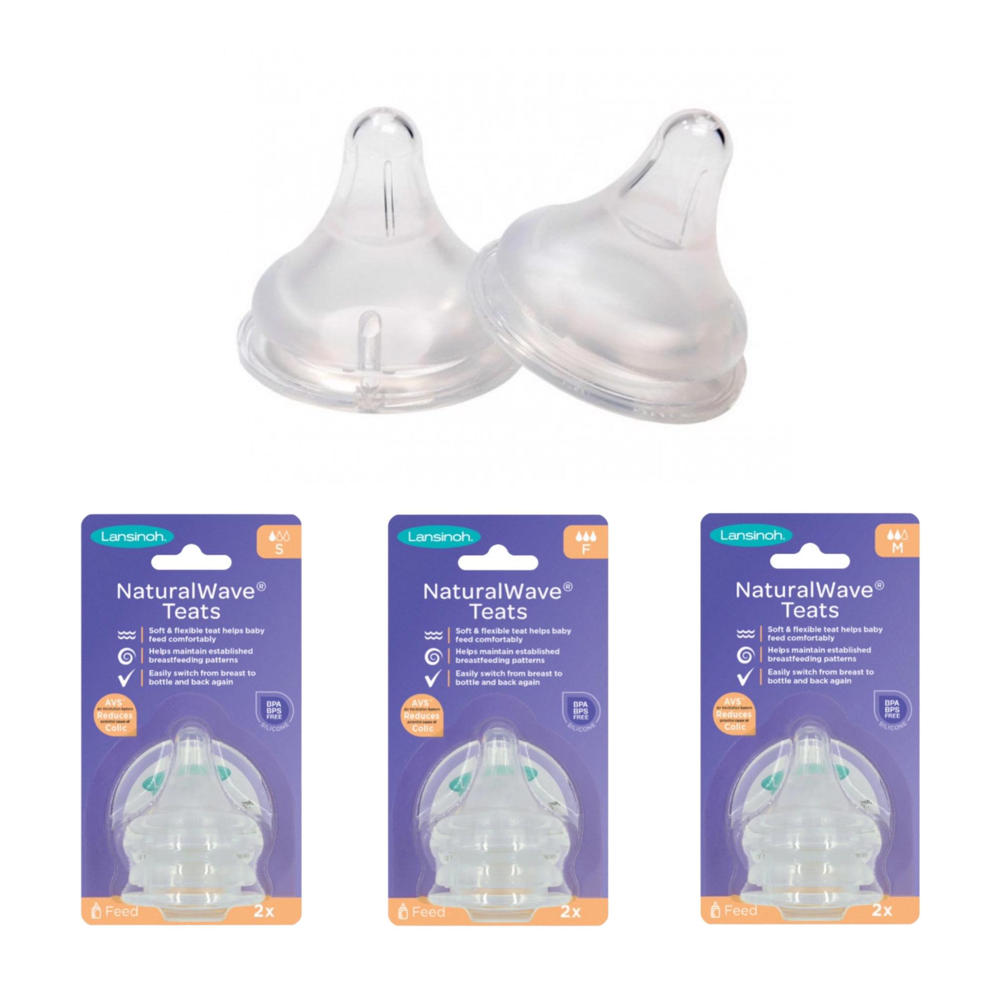 Núm ti Lansinoh Momma đủ size ( bán lẻ 1 chiếc)