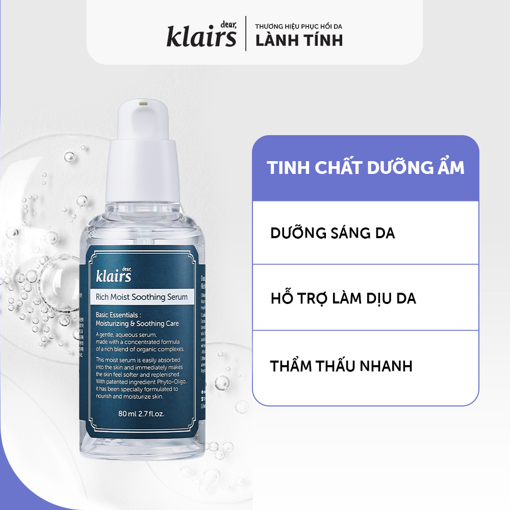 Dear Essence, Klairs Rich Moist Soothing Serum 80ml