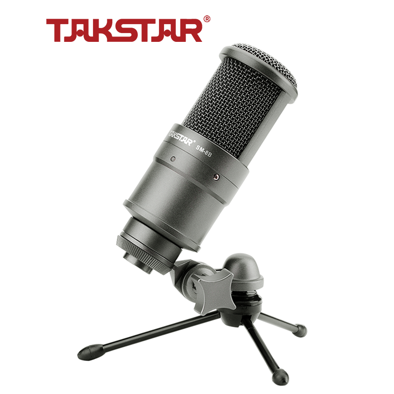 Mic thu âm Takstar SM-8B bảo hành 12 tháng – Micro livestream thu âm hát karaoke chuyên nghiệp