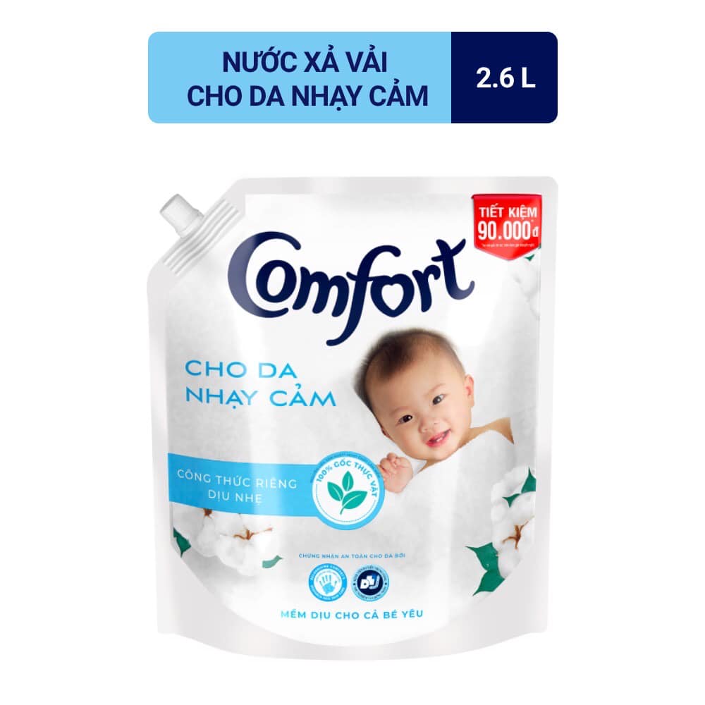 [HN]Nước xả vải Comfort Cho Da Nhạy Cảm túi 2.6L