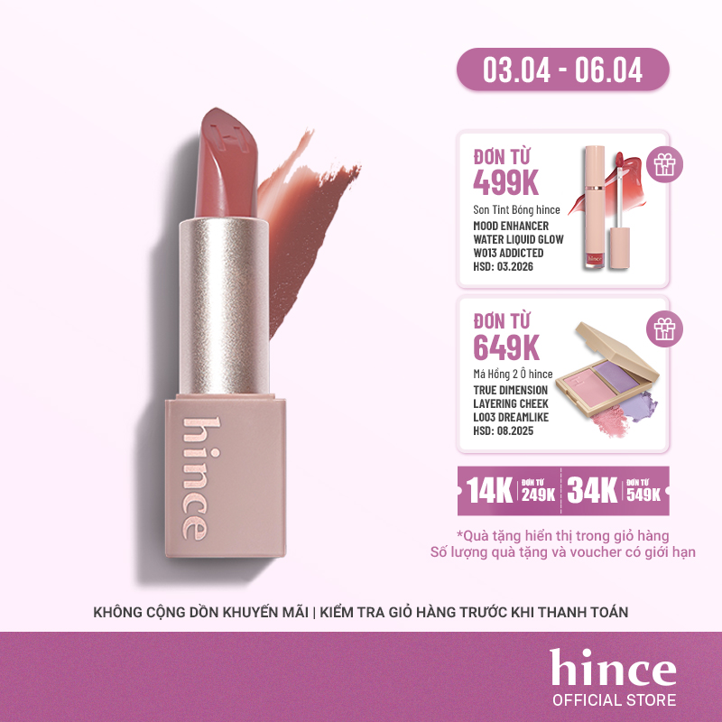 Son Thỏi hince Mood Enhancer Sheer 3.5G