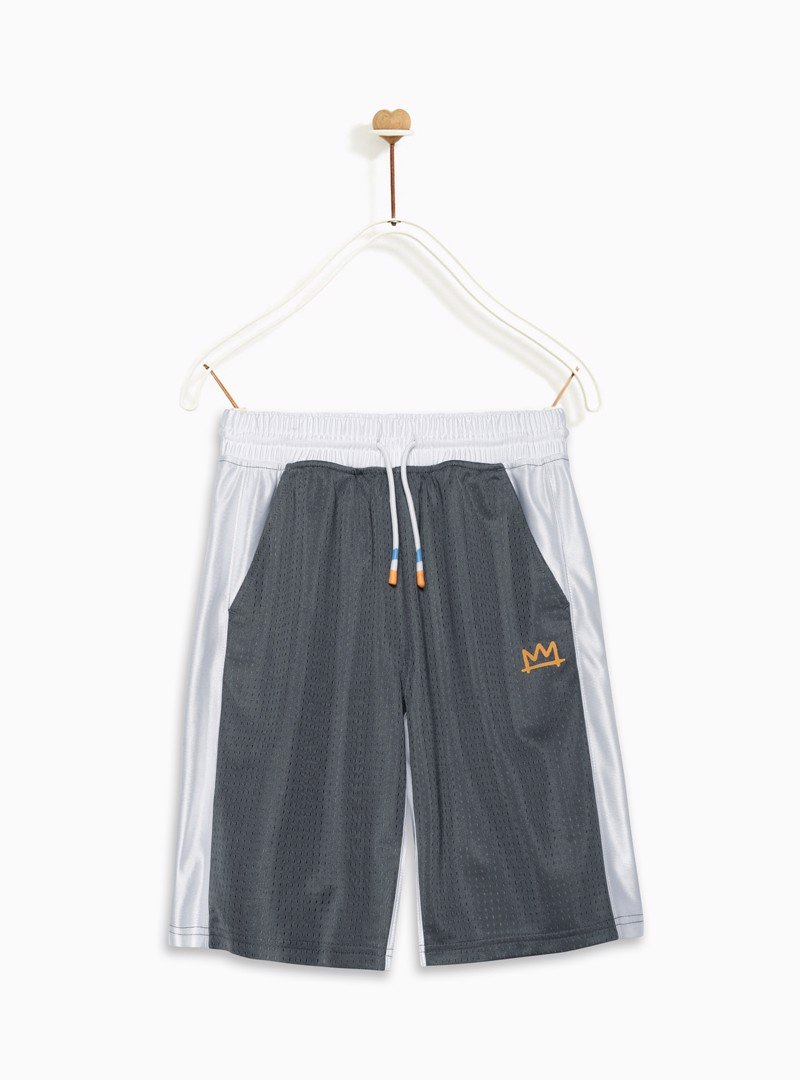 Quần Short Bé Trai Contrast color printed pull-on short