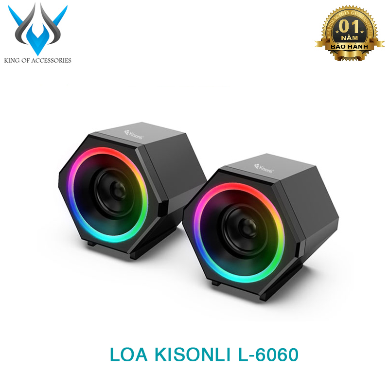 Loa vi tính 2.0 kisonli t-012 hoa văn ngẫu nhiên hãng phân phối chính thức - phụ kiện 1986
