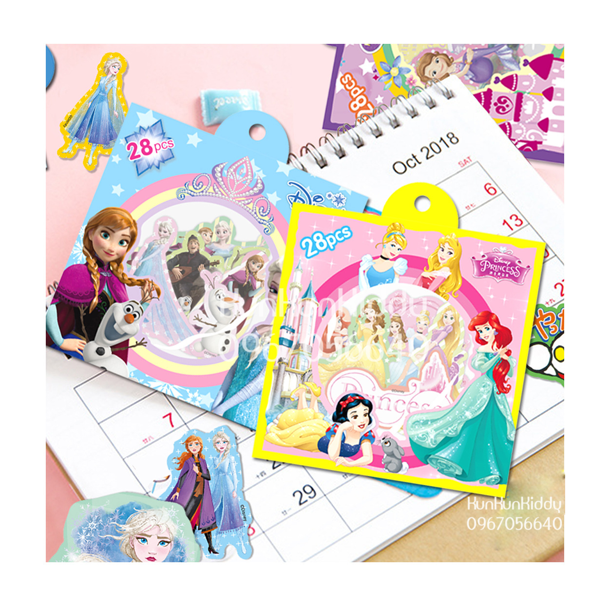 Sticker Disney bản to trang trí cho bé
