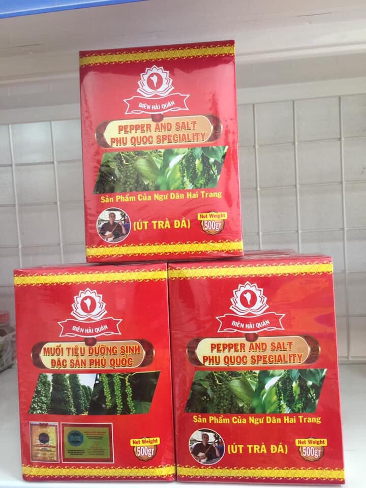 Muối tiêu dưỡng sinh(hồng tiêu) Phú Quốc 500g