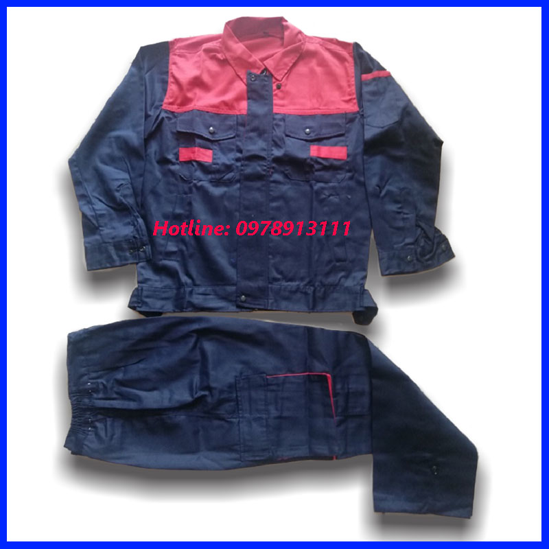 Uniform, work wear, work security clothes, purple color matching