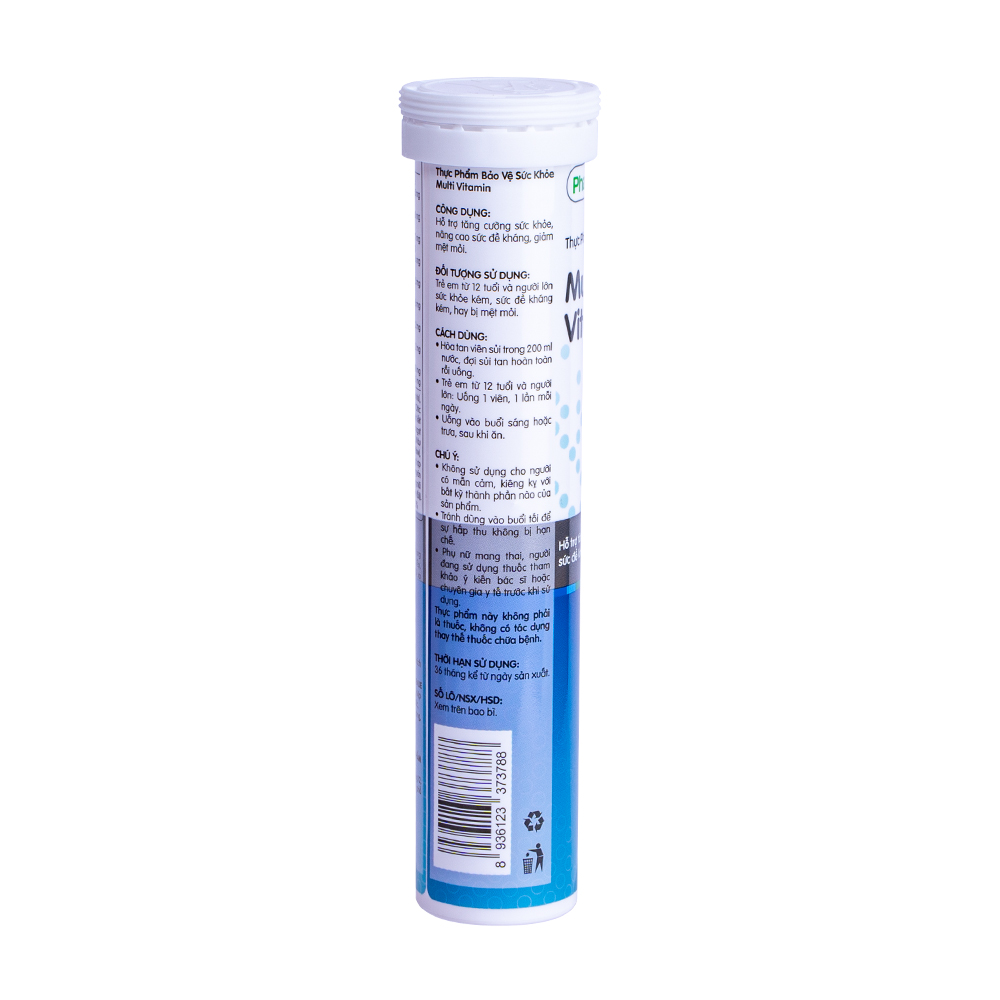 Thực phẩm Pharmacity bảo vệ Sức Khỏe Multi Vitamin (Tuýp 20 viên)