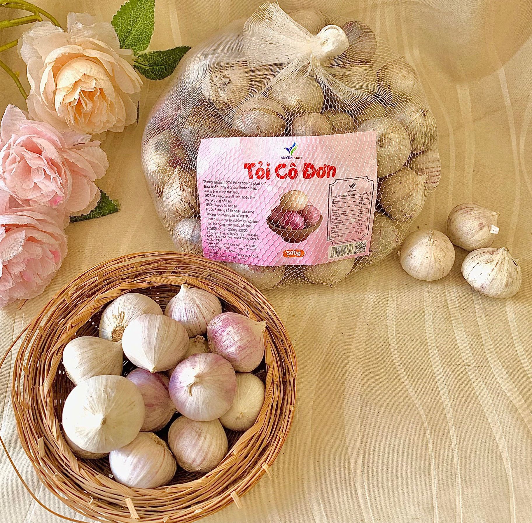 Combo 1kg tỏi cô đơn tỏi đen viettinmart