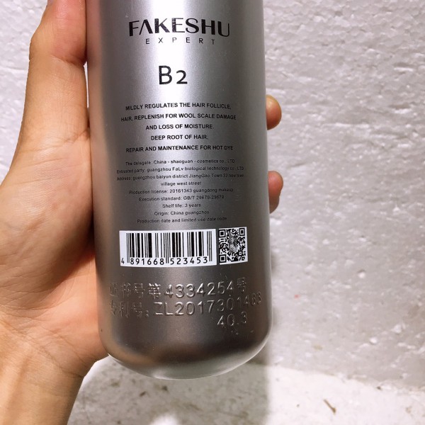 [TẶNG MŨ Ủ] Hấp phủ lụa Fakeshu Keratin 618ml cao cấp