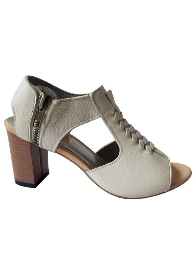 Giày Sandal Cao Gót Nữ BIGBEN Da Bò Thật CG79