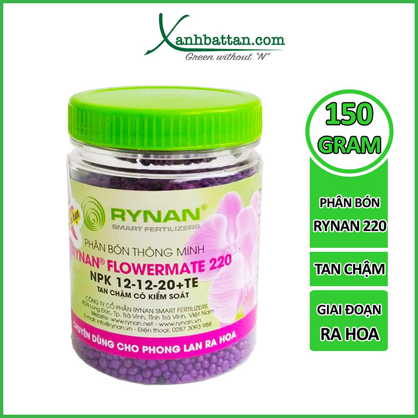 Phân Tan Chậm Cho Lan Rynan Flowermate 220 Dạng Thông Minh