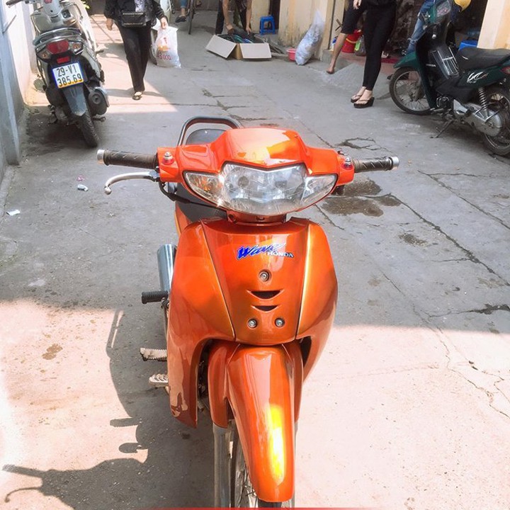 [ KÈM TEM ] Dàn áo xe màu CAM xe Wave 110 - Wave Thái - Wave alpha đời xe 1997 - 2006 nhựa nguyên sinh dàn áo xe wave