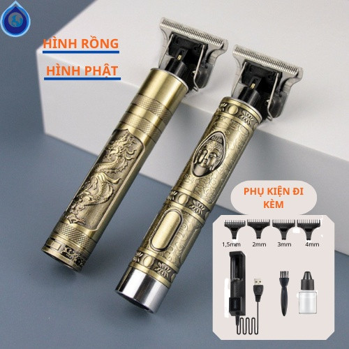 Tông Đơ Cắt Tóc Chấn Viền VINTAGE T9 Cao Cấp, Tông Đơ Cắt Tóc Cho Trẻ Em Và Người Lớn - Chất Liệu Hợp Kim Sắc Bén Bền Bỉ Và Sang Trọng.